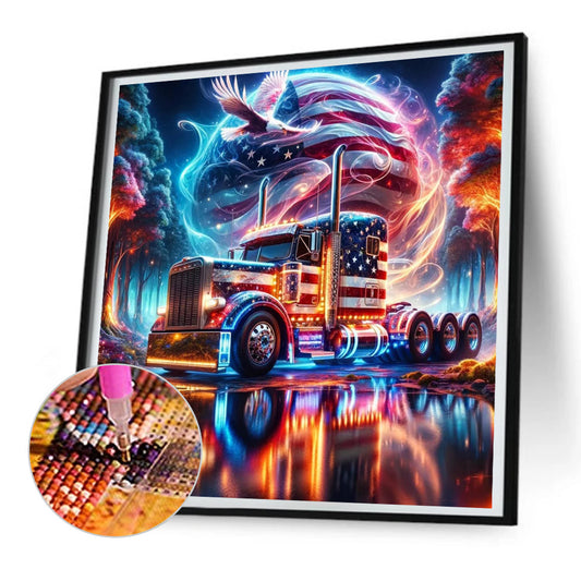 Diamond Painting - Full Round - american eagle (30*30CM)