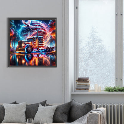 Diamond Painting - Full Round - american eagle (30*30CM)
