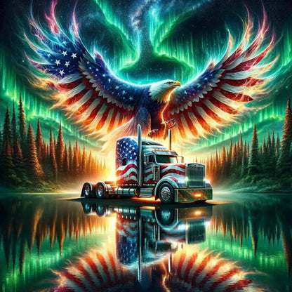Diamond Painting - Full Round - american eagle (30*30CM)