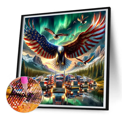 Diamond Painting - Full Round - american eagle (30*30CM)