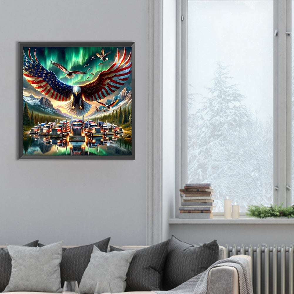 Diamond Painting - Full Round - american eagle (30*30CM)