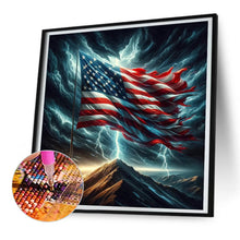 Load image into Gallery viewer, Diamond Painting - Full Round - American flag (30*30CM)

