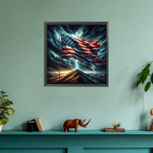 Load image into Gallery viewer, Diamond Painting - Full Round - American flag (30*30CM)
