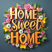 Load image into Gallery viewer, Diamond Painting - Full Round - sweet family calligraphy and painting (30*30CM)
