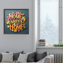 Load image into Gallery viewer, Diamond Painting - Full Round - sweet family calligraphy and painting (30*30CM)
