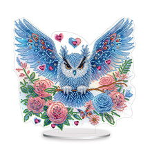 Load image into Gallery viewer, Acrylic Owl Diamond Painting Tabletop Ornament for Home Office Desktop Decor
