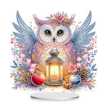Load image into Gallery viewer, Acrylic Owl Diamond Painting Tabletop Ornament for Home Office Desktop Decor
