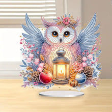 Load image into Gallery viewer, Acrylic Owl Diamond Painting Tabletop Ornament for Home Office Desktop Decor
