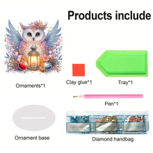 Load image into Gallery viewer, Acrylic Owl Diamond Painting Tabletop Ornament for Home Office Desktop Decor
