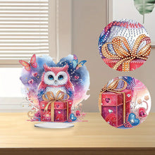 Load image into Gallery viewer, Acrylic Owl Diamond Painting Tabletop Ornament for Home Office Desktop Decor
