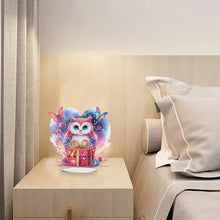 Load image into Gallery viewer, Acrylic Owl Diamond Painting Tabletop Ornament for Home Office Desktop Decor
