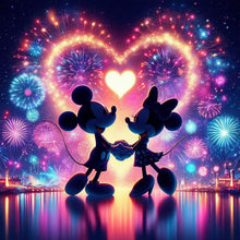 Load image into Gallery viewer, Diamond Painting - Full Round - Mickey Mouse silhouette (30*30CM)
