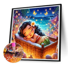Load image into Gallery viewer, Diamond Painting - Full Round - sleeping princess moana (30*30CM)
