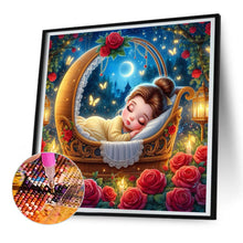 Load image into Gallery viewer, Diamond Painting - Full Round - sleeping princess belle (30*30CM)

