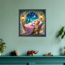 Load image into Gallery viewer, Diamond Painting - Full Round - sleeping rapunzel (30*30CM)
