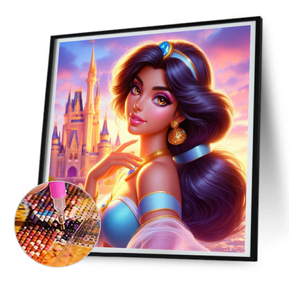 Diamond Painting - Full Round - Beautiful modern princess jasmine (30*30CM)