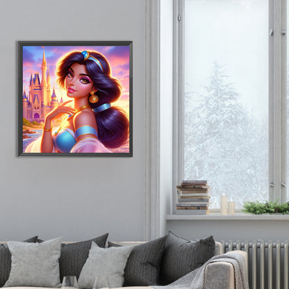 Diamond Painting - Full Round - Beautiful modern princess jasmine (30*30CM)