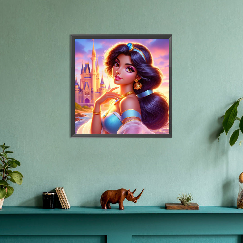 Diamond Painting - Full Round - Beautiful modern princess jasmine (30*30CM)