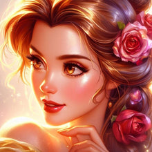 Load image into Gallery viewer, Diamond Painting - Full Round - Beautiful modern princess Belle (30*30CM)
