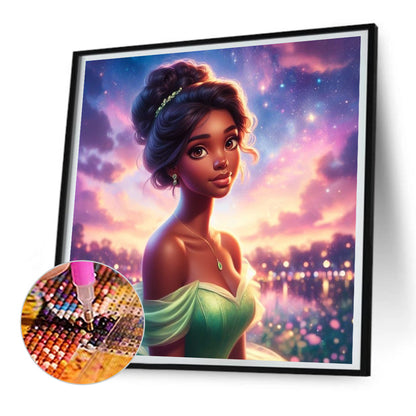 Diamond Painting - Full Round - Beautiful modern princess Tiana (30*30CM)