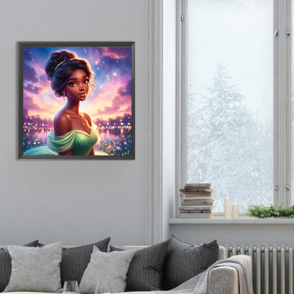 Diamond Painting - Full Round - Beautiful modern princess Tiana (30*30CM)