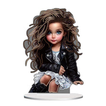 Load image into Gallery viewer, Acrylic Little Girl Diamond Painting Tabletop Ornament Kit for Home Office Decor

