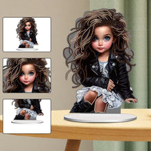 Load image into Gallery viewer, Acrylic Little Girl Diamond Painting Tabletop Ornament Kit for Home Office Decor
