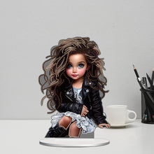 Load image into Gallery viewer, Acrylic Little Girl Diamond Painting Tabletop Ornament Kit for Home Office Decor
