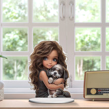 Load image into Gallery viewer, Acrylic Little Girl Diamond Painting Tabletop Ornament Kit for Home Office Decor
