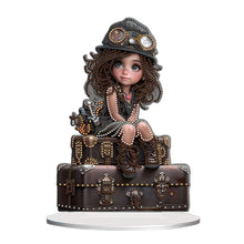 Load image into Gallery viewer, Acrylic Little Girl Diamond Painting Tabletop Ornament Kit for Home Office Decor

