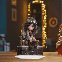 Load image into Gallery viewer, Acrylic Little Girl Diamond Painting Tabletop Ornament Kit for Home Office Decor
