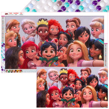 Load image into Gallery viewer, Diamond Painting - Full Round - Disney Princess Collection (70*40CM)

