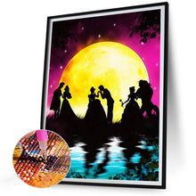 Load image into Gallery viewer, Diamond Painting - Full Round - Silhouette--dancing princess and prince (30*40CM)
