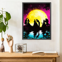 Load image into Gallery viewer, Diamond Painting - Full Round - Silhouette--dancing princess and prince (30*40CM)
