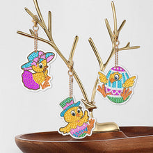 Load image into Gallery viewer, 8/15PCS Animals Double Sided Diamond Painting Art Keychain Pendant for Beginners
