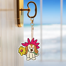Load image into Gallery viewer, 15PCS Double Sided Diamond Painting Keychain for Beginners (Cartoon Animals)
