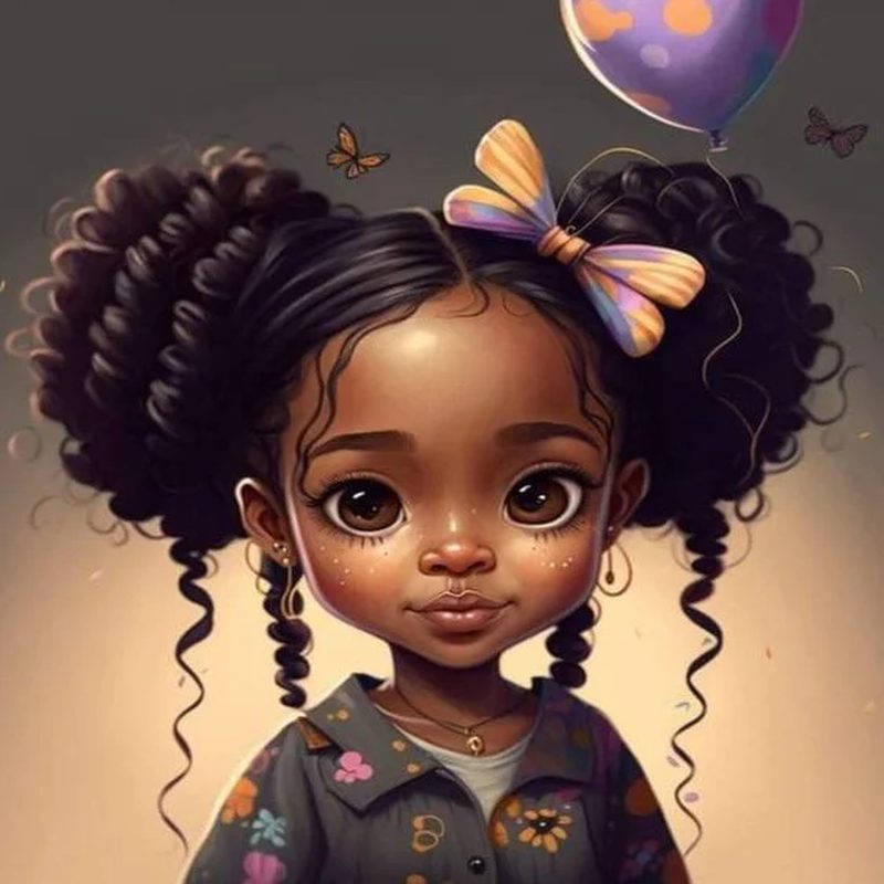 Diamond Painting - Full Round - little girl (30*30CM)