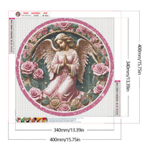Load image into Gallery viewer, Diamond Painting - Full Square - pink flower angel (30*30CM)
