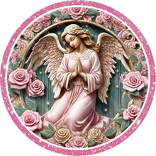Load image into Gallery viewer, Diamond Painting - Full Square - pink flower angel (30*30CM)
