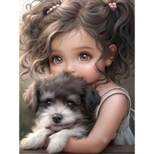 Load image into Gallery viewer, Diamond Painting - Full Square - cute girl (30*40CM)
