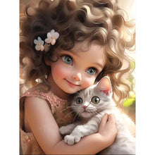 Load image into Gallery viewer, Diamond Painting - Full Square - cute girl (30*40CM)
