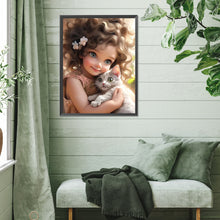 Load image into Gallery viewer, Diamond Painting - Full Square - cute girl (30*40CM)
