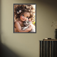 Load image into Gallery viewer, Diamond Painting - Full Square - cute girl (30*40CM)
