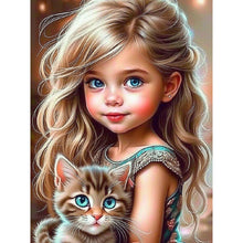 Load image into Gallery viewer, Diamond Painting - Full Square - cute girl (30*40CM)
