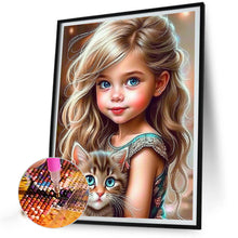 Load image into Gallery viewer, Diamond Painting - Full Square - cute girl (30*40CM)
