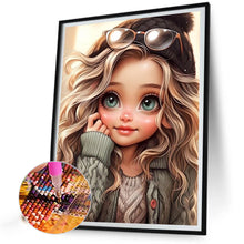 Load image into Gallery viewer, Diamond Painting - Full Square - cute girl (30*40CM)
