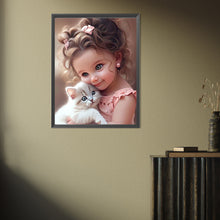 Load image into Gallery viewer, Diamond Painting - Full Square - cute girl (30*40CM)
