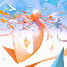 Load image into Gallery viewer, Diamond Painting - Full Round - Origami mermaid girl (50*60CM)
