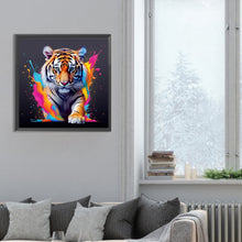 Load image into Gallery viewer, Diamond Painting - Full Round - Tiger and paint (30*30CM)
