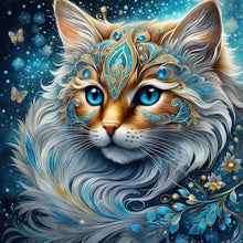 Load image into Gallery viewer, Diamond Painting - Full Round - gem cat (30*30CM)
